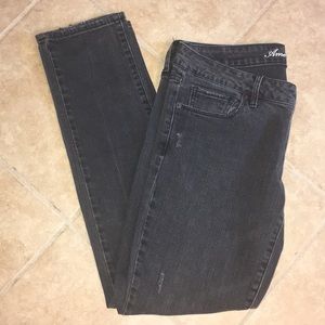 American Eagle Faded Black Jeggings sz 6s